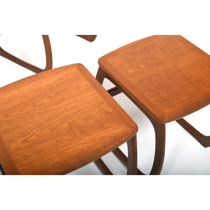 Mid century teak nesting tables, 1960s