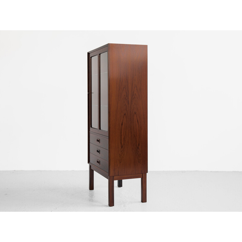 Mid century Danish display cabinet in rosewood by Brouer, 1960s