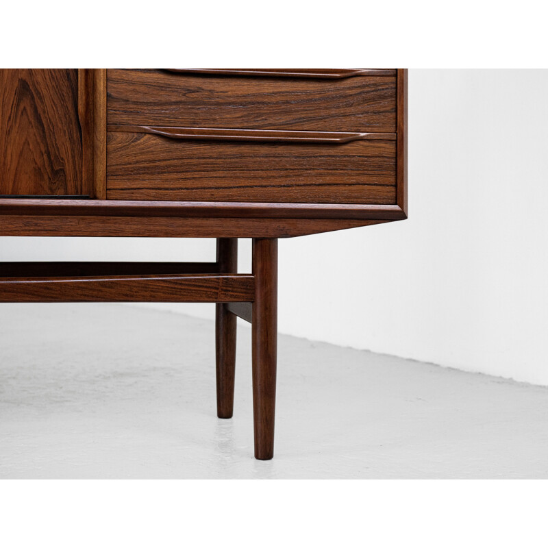 Mid century Danish highboard with bar in rosewood by Rosengren Hansen, 1960s