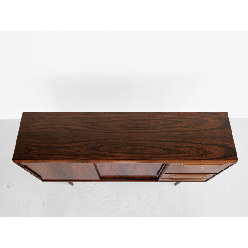 Mid century Danish highboard with bar in rosewood by Rosengren Hansen, 1960s