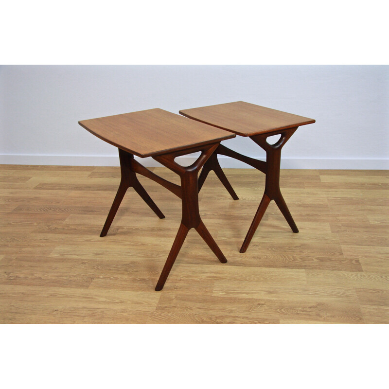 Tavolini vintage in teak di Johannes Andersen per Silkeborg, 1960