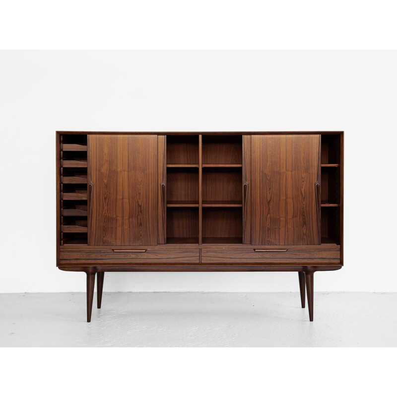 Mid century Danish highboard in rosewood model 13 by Omann Jun, 1960s