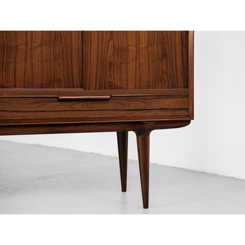 Mid century Danish highboard in rosewood model 13 by Omann Jun, 1960s