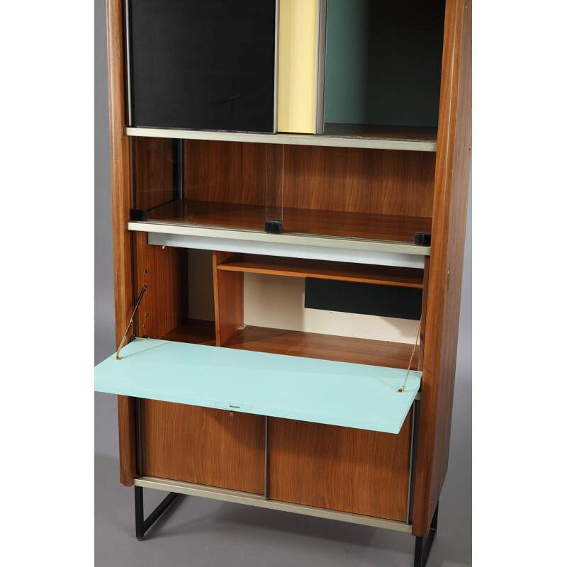 Mid century EFA bookcase with secretary, Georges FRYDMAN - 1950s