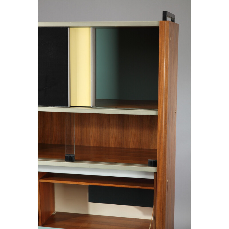 Mid century EFA bookcase with secretary, Georges FRYDMAN - 1950s