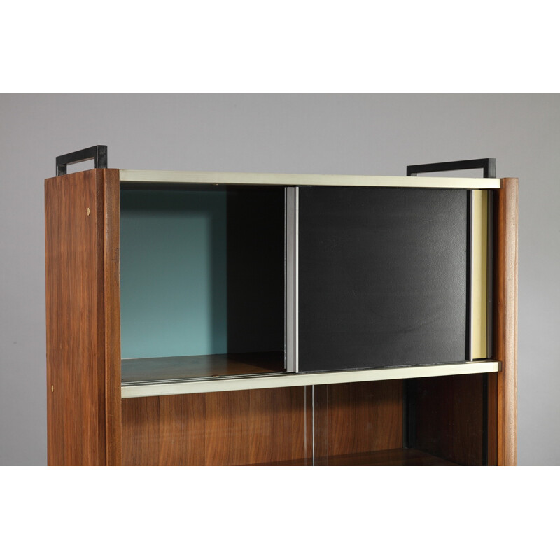 Mid century EFA bookcase with secretary, Georges FRYDMAN - 1950s