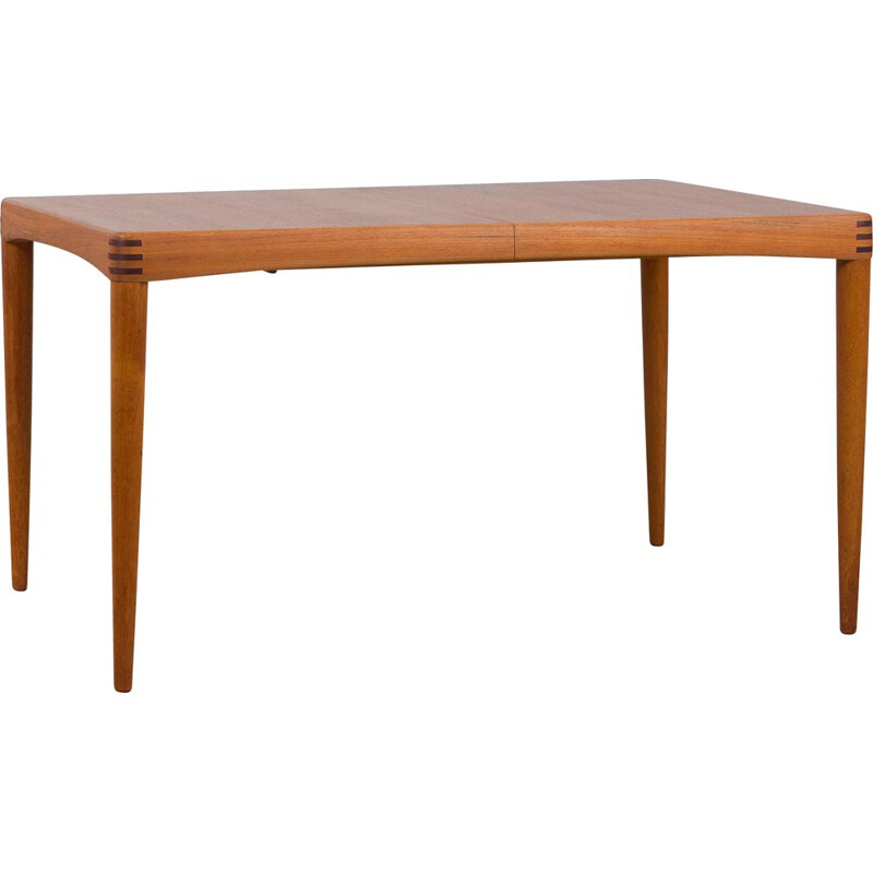 Vintage rectangular extension teak dining table by H.W. Klein for Bramin Møbler, Denmark 1960s