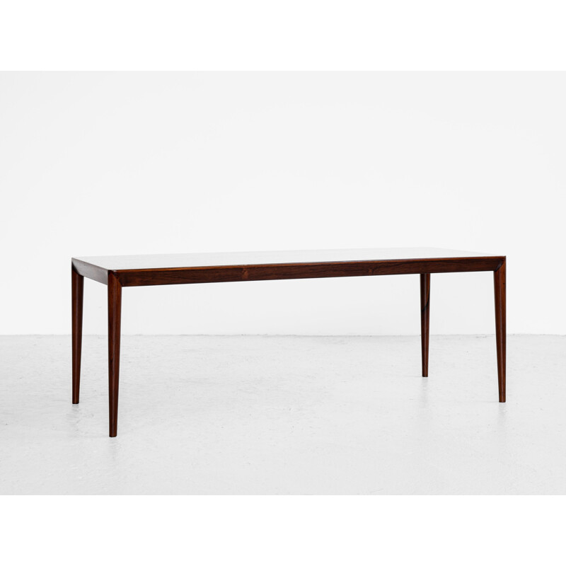 Table basse vintage en palissandre par Erik Riisager Hansen pour Haslev, Danemark 1960