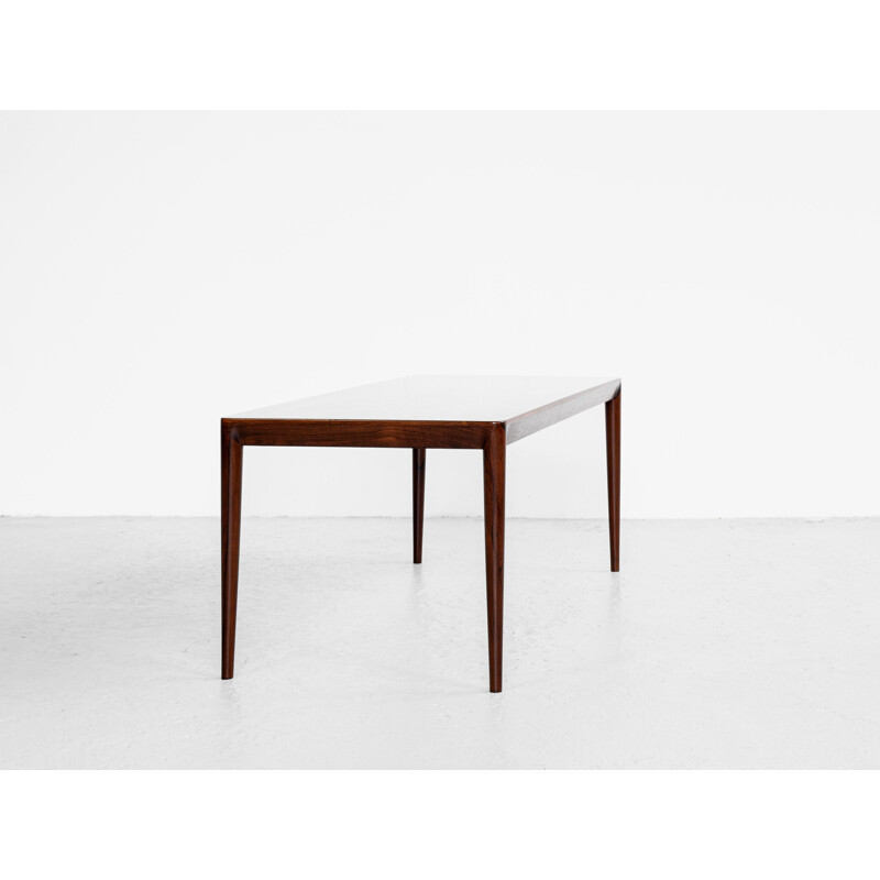 Vintage rosewood coffee table by Erik Riisager Hansen for Haslev, Denmark 1960