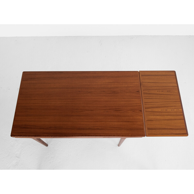 Mid century Danish extendable dining table in teak by Johannes Andersen, 1960s