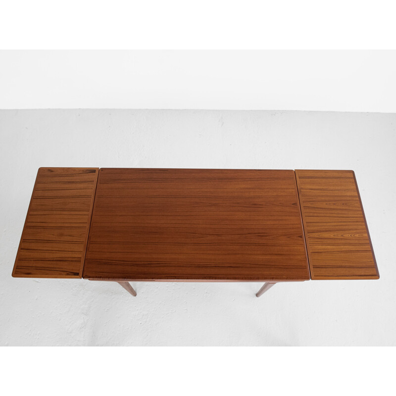 Mid century Danish extendable dining table in teak by Johannes Andersen, 1960s