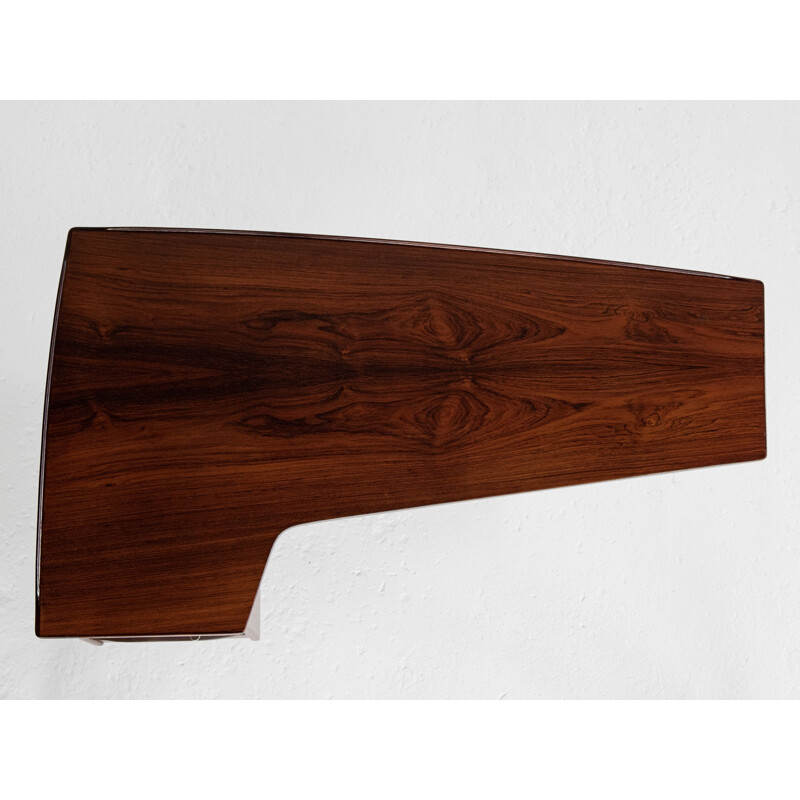 Mid century Danish Boomerang desk in rosewood by Peter Løvig Nielsen, 1960s