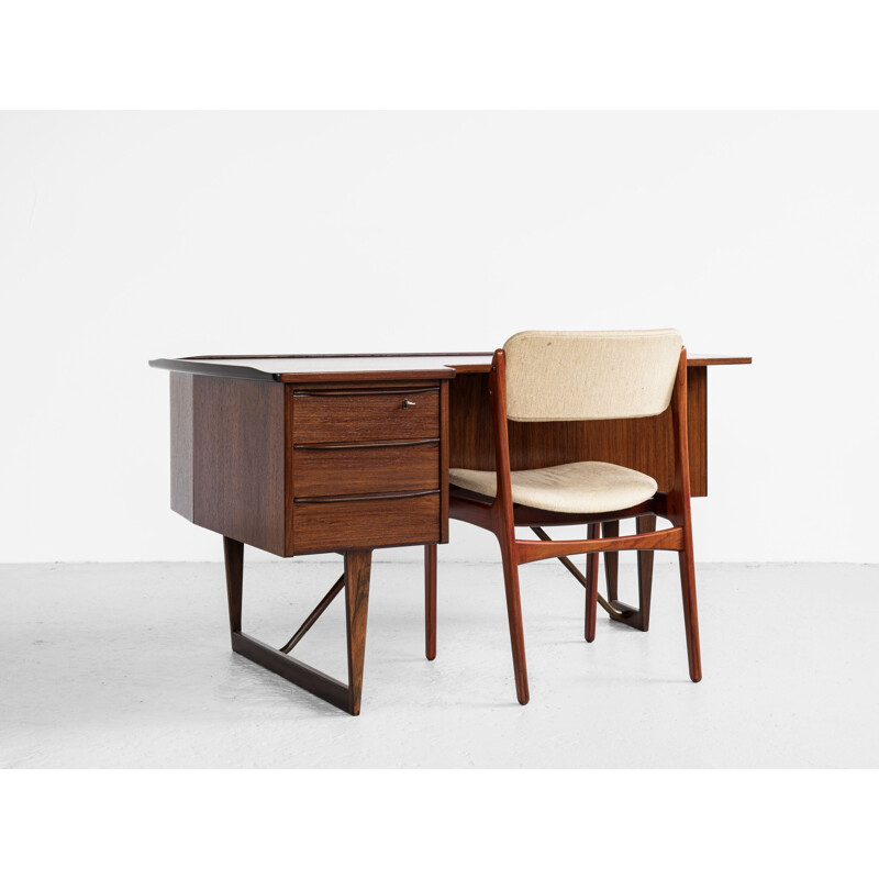 Mid century Danish Boomerang desk in rosewood by Peter Løvig Nielsen, 1960s