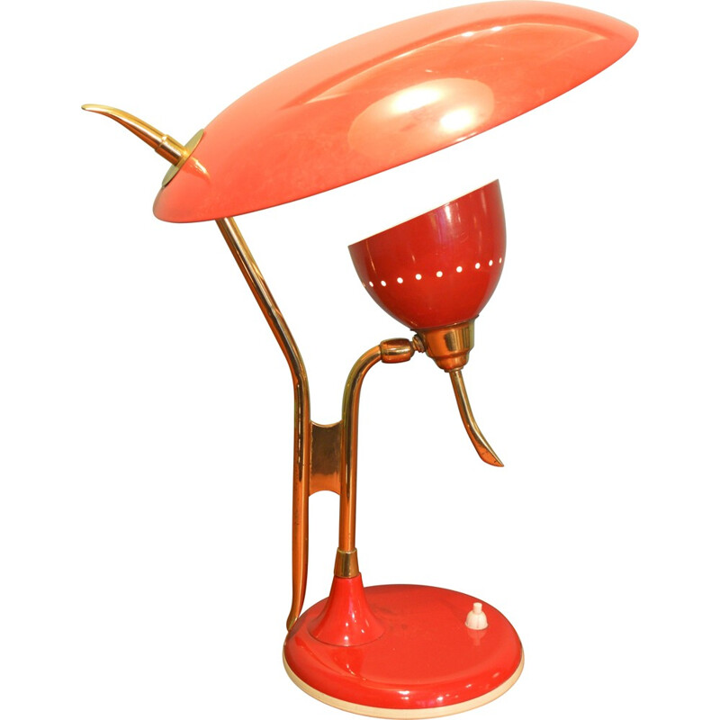 Lampe italienne vintage en métal - 1960
