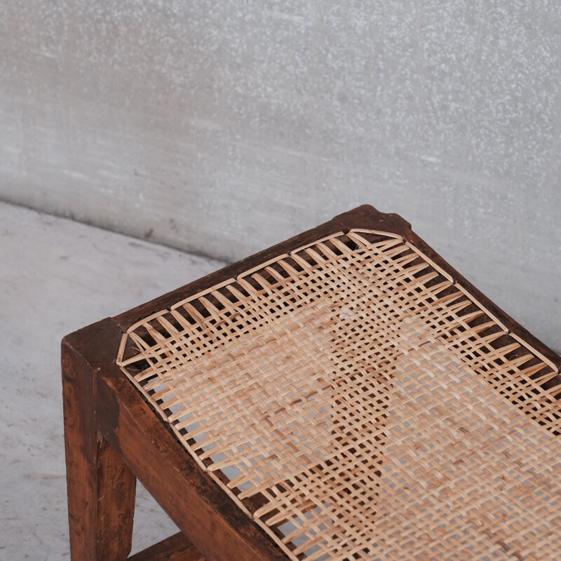 Vintage wooden stool by Pierre Jeanner, 1960s