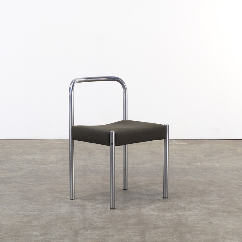 Set of 4 't Spectrum "SE03" chairs in steel and fabric, Martin VISSER - 1970s