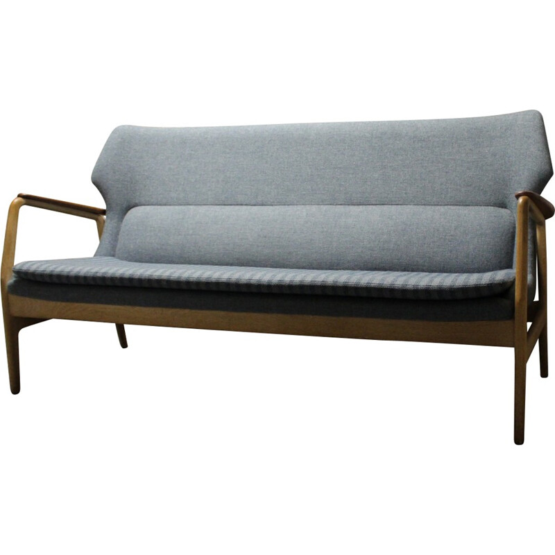 Bovenkamp 3-seater sofa in oak and teak, Aksel Bender MADSEN - 1960s