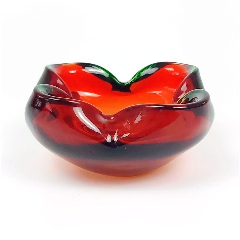 Mid-century Murano glass ashtray, Italy 1960s