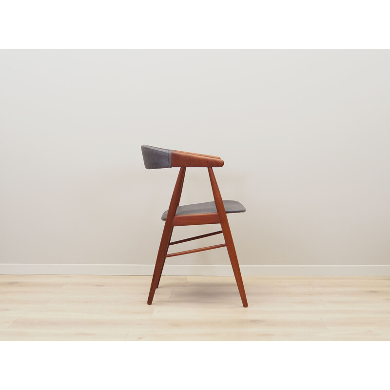 Set of 4 vintage teak chairs Danish by Ejner Larsen & Aksel Bender Madsen, 1960s