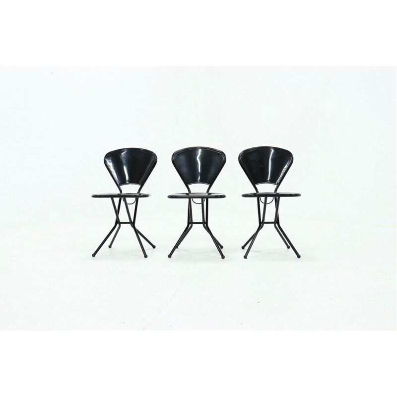 Set van 3 vintage klapstoelen van Niels Gammegaard voor Ikea, 1980