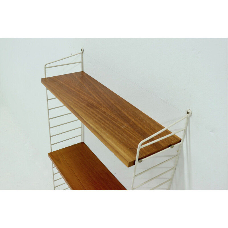 Teak vintage shelving unit by Kajsa & Nils Nisse Strinning for String, 1960s
