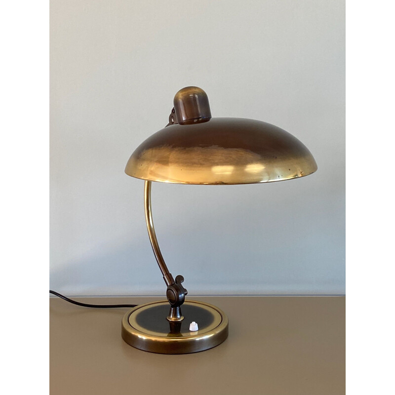 Vintage brass table lamp 6631 by Christian Dell for Kaiser Idell, Germany