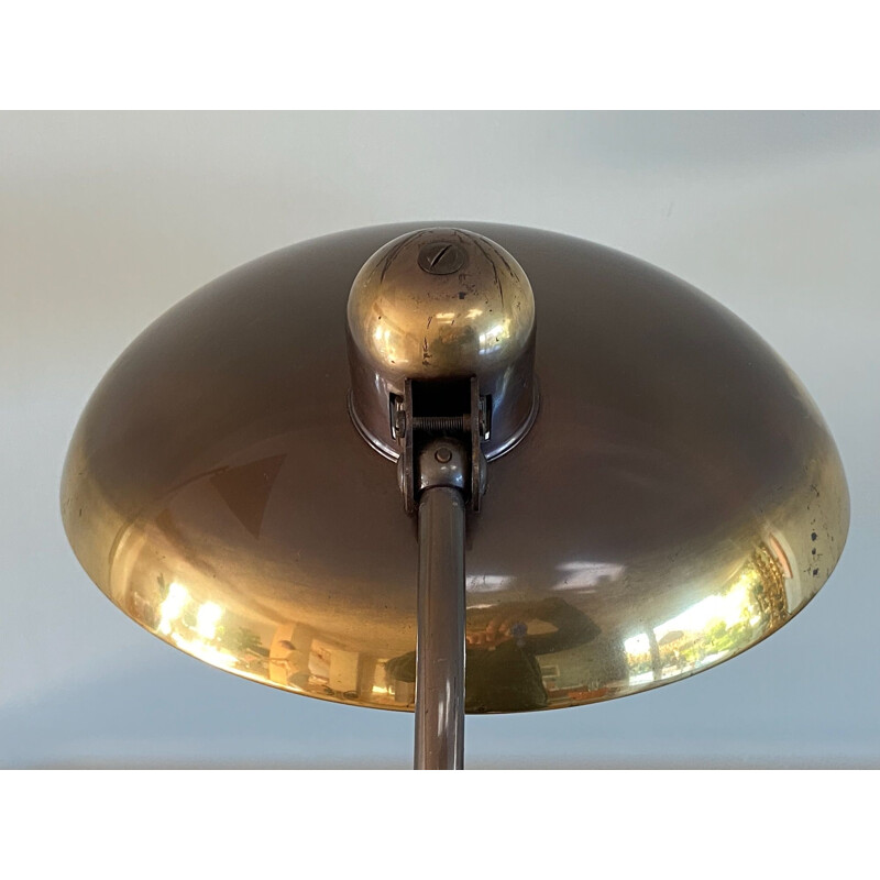 Vintage brass table lamp 6631 by Christian Dell for Kaiser Idell, Germany
