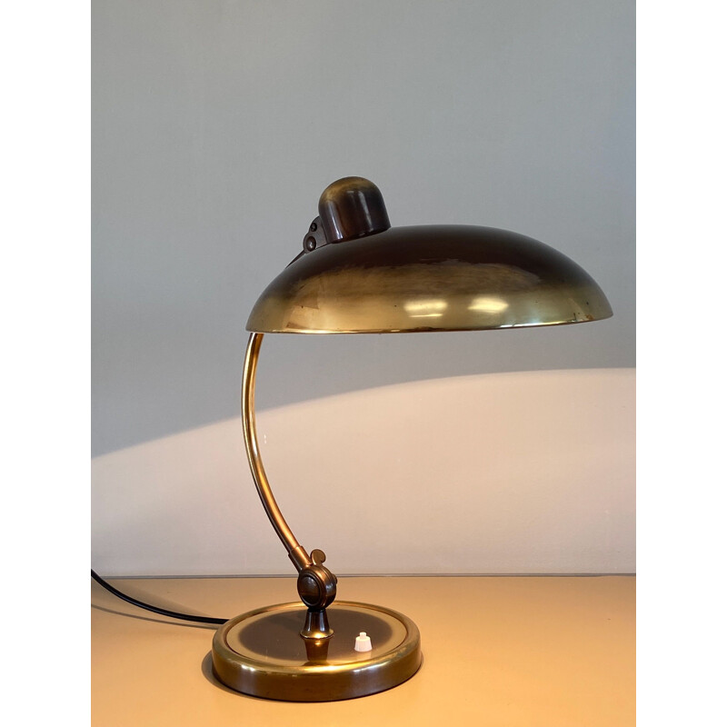 Vintage brass table lamp 6631 by Christian Dell for Kaiser Idell, Germany