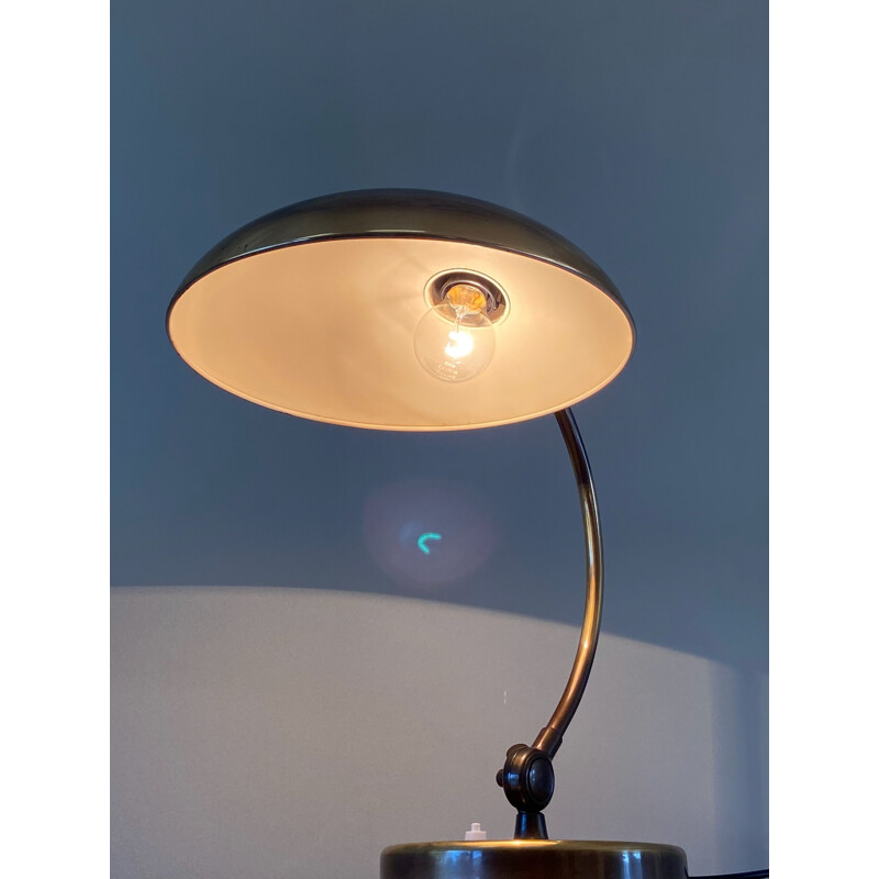 Lampe de table vintage en laiton 6631 par Christian Dell pour Kaiser Idell, Allemagne