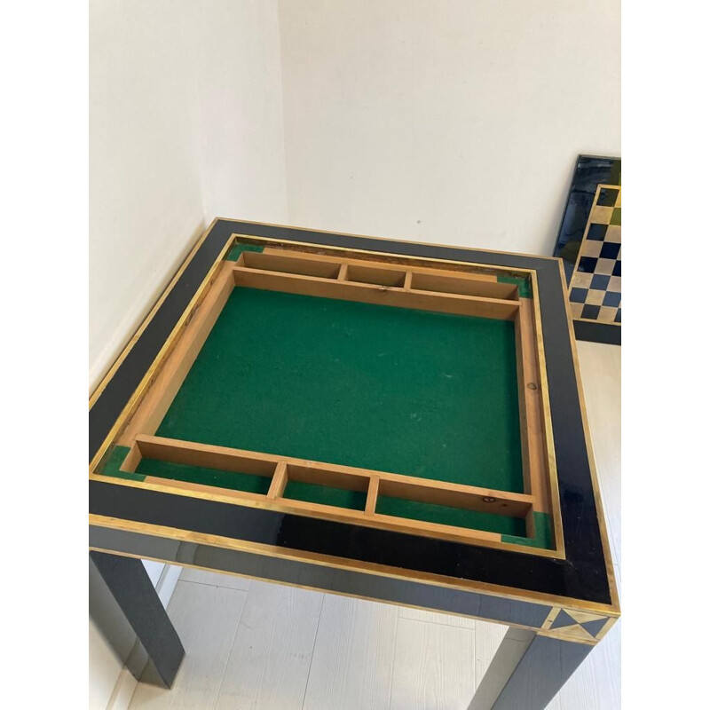 Vintage game table by Jean Claude Mahey, 1970