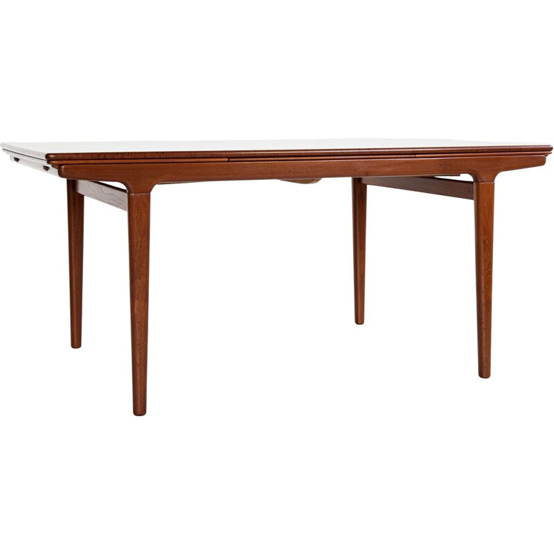 Mid century Danish extendable dining table in teak by Johannes Andersen, 1960s