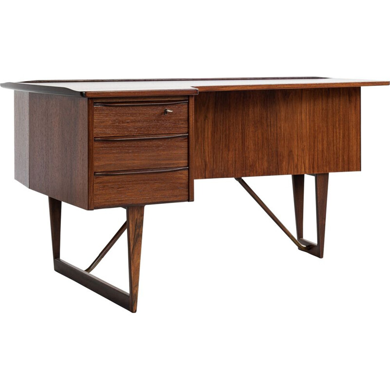 Mid century Danish Boomerang desk in rosewood by Peter Løvig Nielsen, 1960s