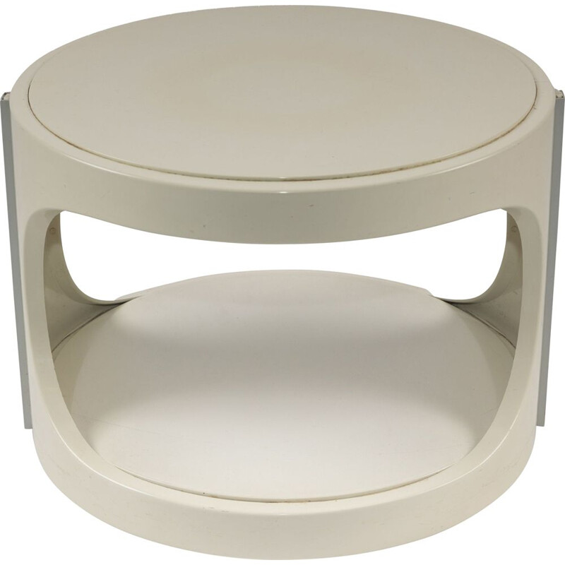Vintage white side table by Marc Held for Prisunic