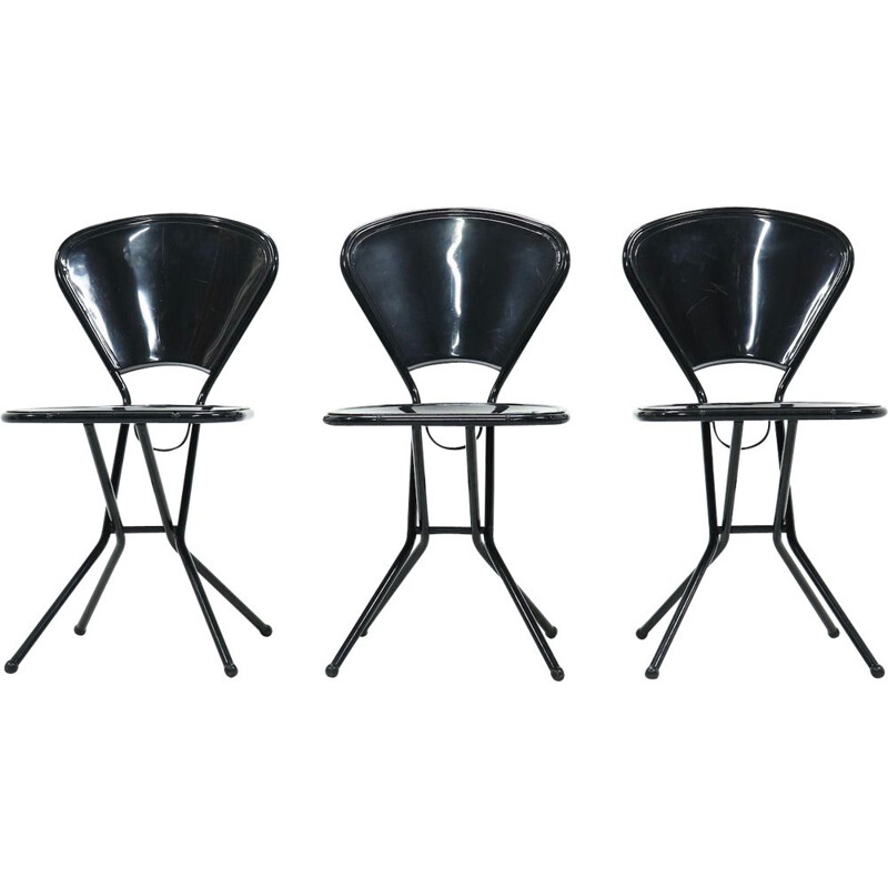 Ensemble de 3 chaises pliantes vintage par Niels Gammegaard pour Ikea, 1980