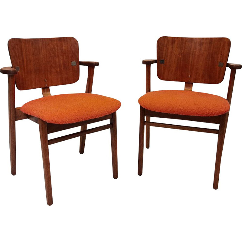 Ein Paar Vintage-Stühle Domus von Ilmari Tapiovaara für De Coene