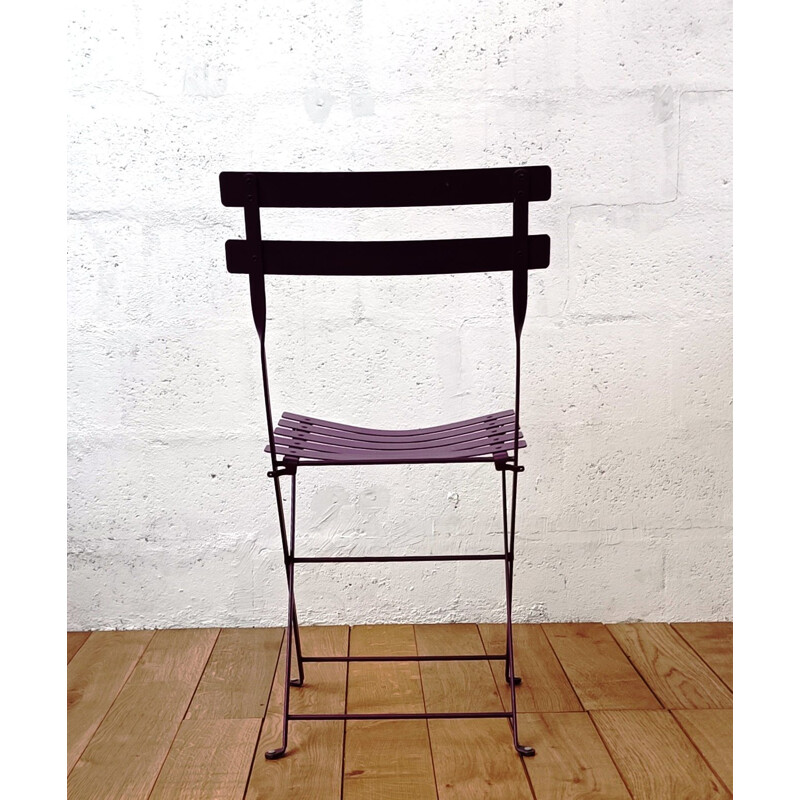 Cadeira de jardim em ferro forjado Vintage