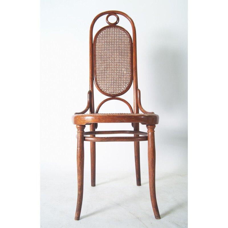 Set of 3 vintage "Long John" chairs by Thonet, 1860s