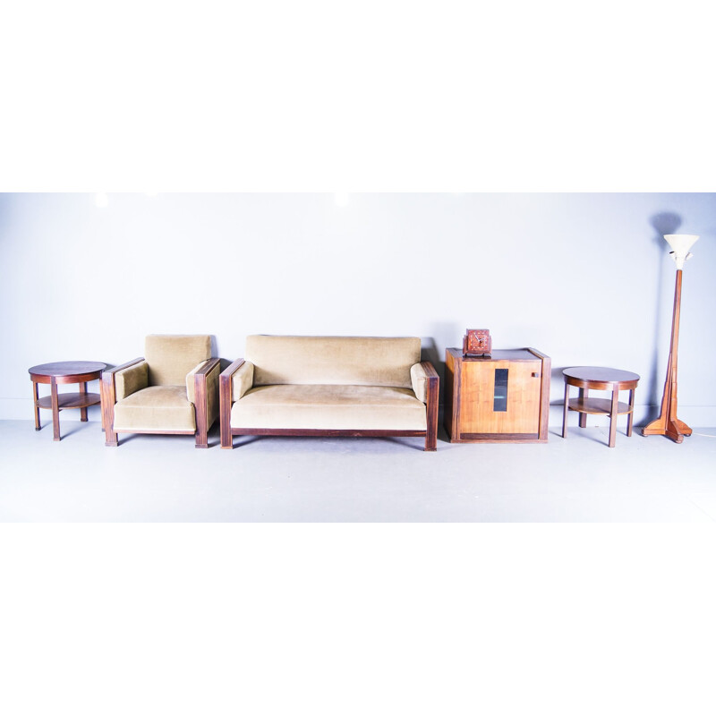 Vintage 2-seater Art Deco sofa by Cor Alons, Netherlands 1929s