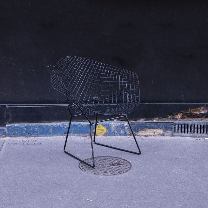 Vintage diamond armchair by Harry Bertoia for Knoll, 1952s