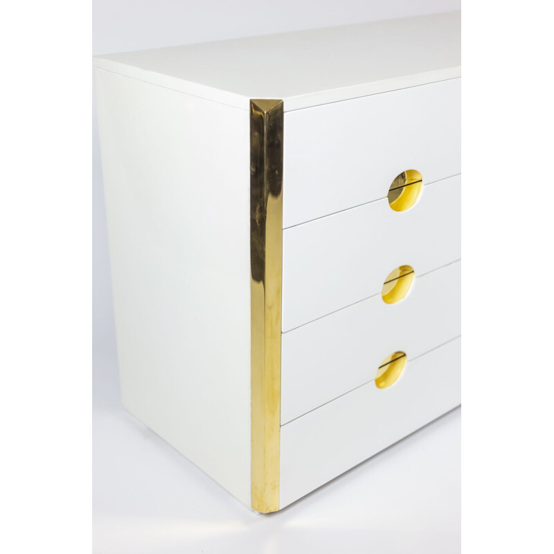 Vintage lacquer chest of drawers by Luigi Caccia Dominioni for Azucena, 1970