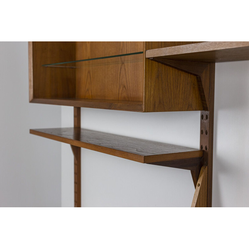 Royal System" vintage teak bookcase by Poul Cadovius for Cado, Denmark 1960