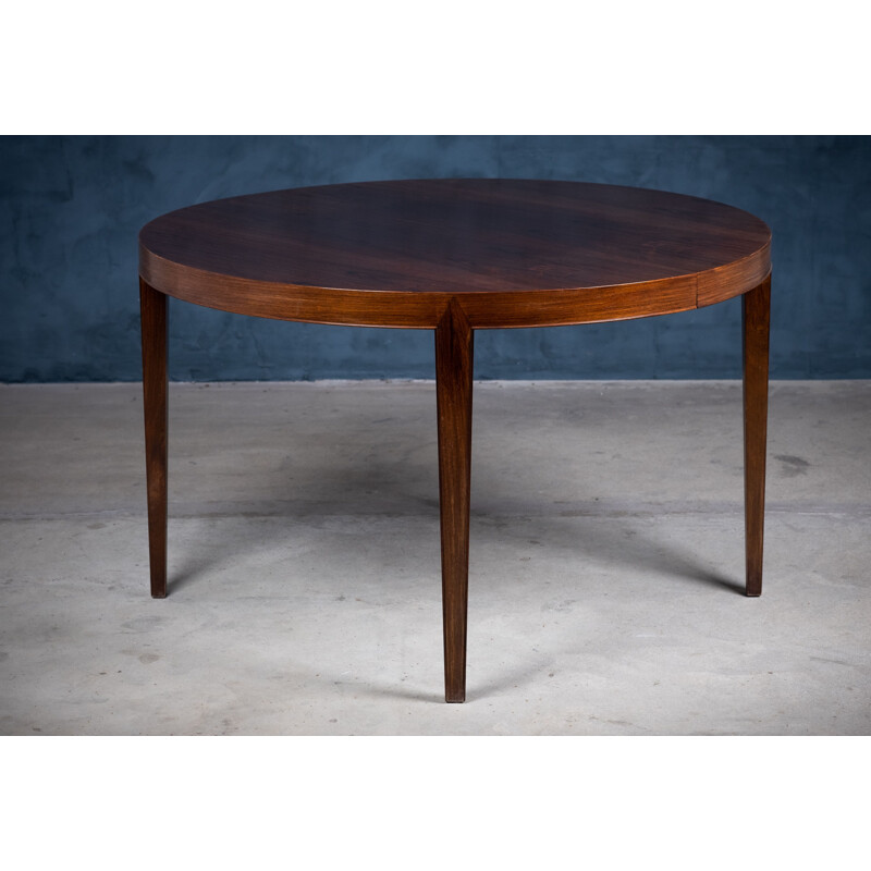 Mesa de extensão Vintage Rosewood de Severin Hansen para Haslev Møbelsnedkeri, Dinamarca 1960