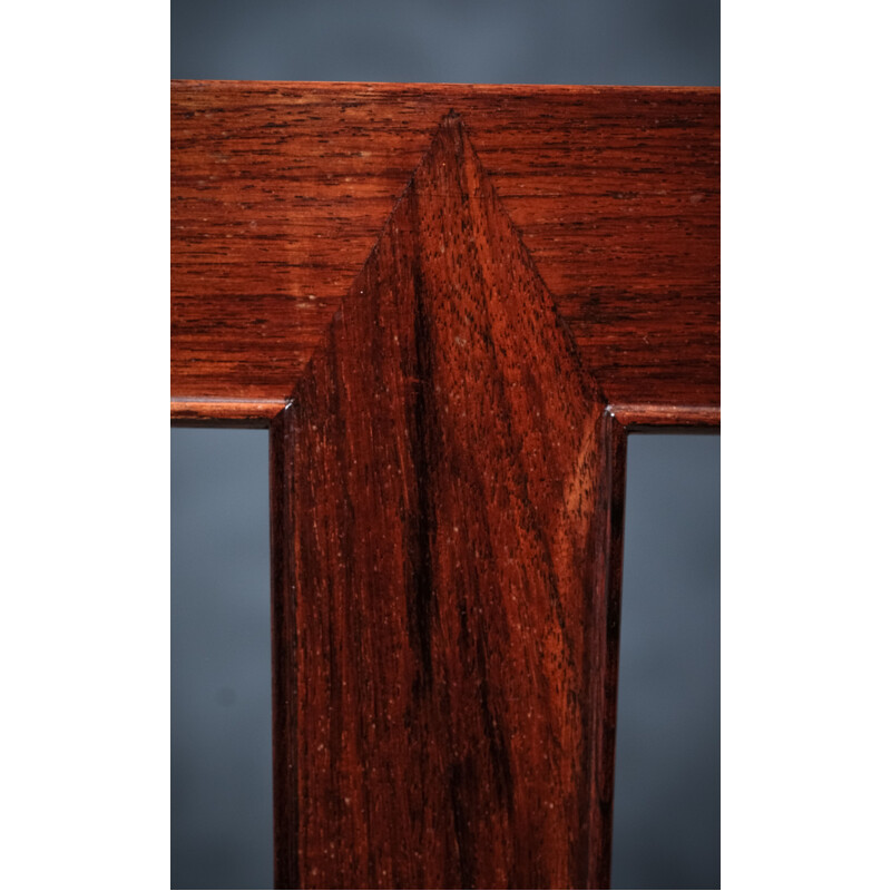 Mesa de extensão Vintage Rosewood de Severin Hansen para Haslev Møbelsnedkeri, Dinamarca 1960