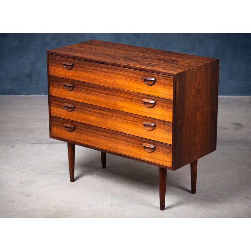 Vintage rosewood chest of drawers by Kai Kristiansen for Feldballes Mobelfabrik, Denmark 1960