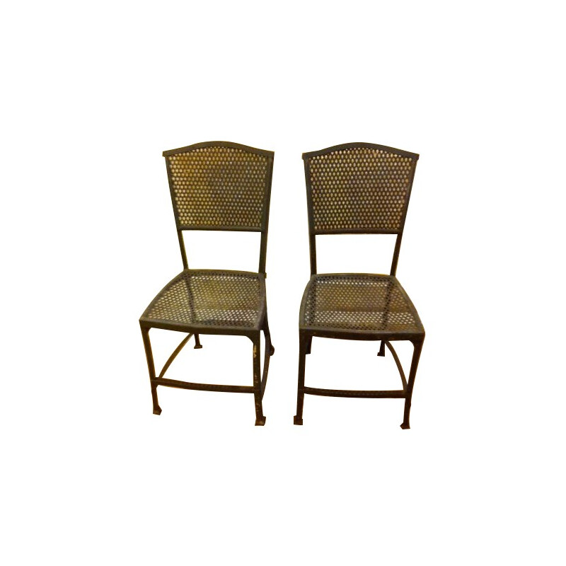 Paire de chaises "Gustave Serrurier Bovy" - années 30