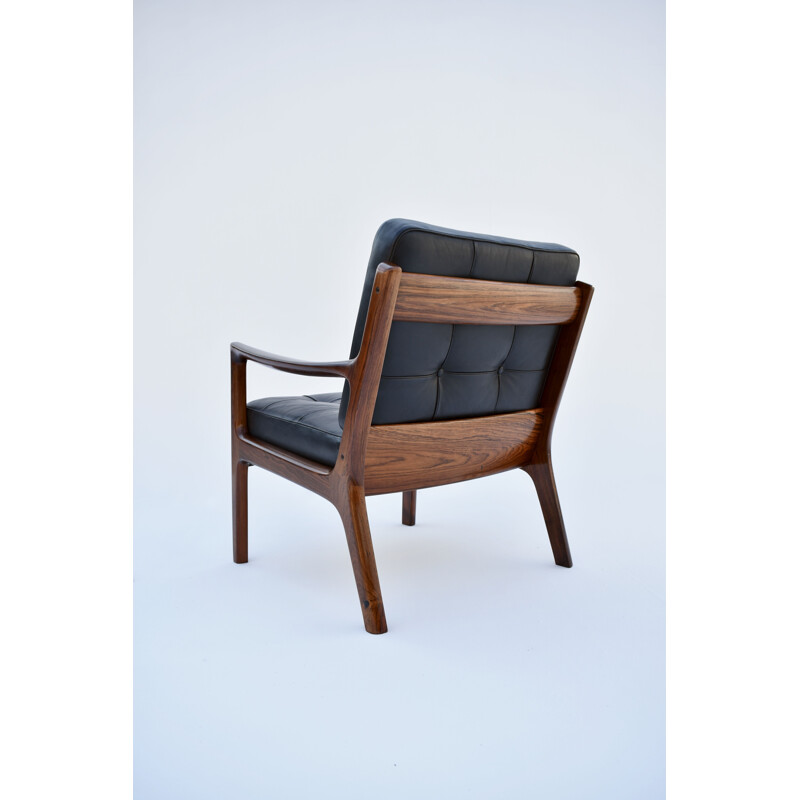 Vintage model 166 rosewood Senator armchair by Ole Wanscher for France & Son, Denmark 1960s
