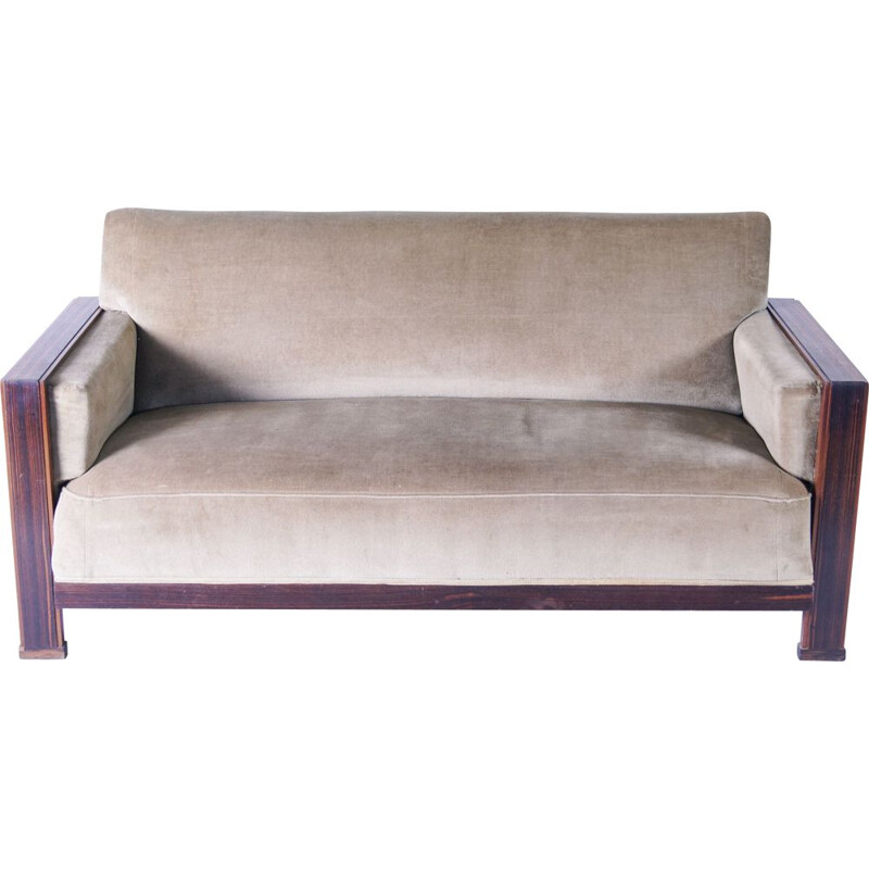 Vintage 2-seater Art Deco sofa by Cor Alons, Netherlands 1929s