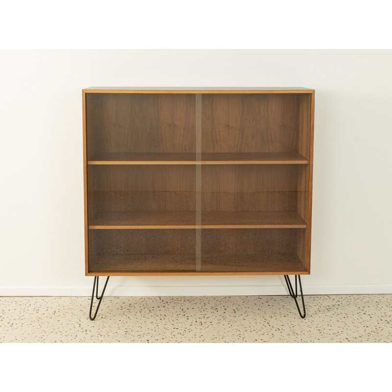 Vintage display cabinet in walnut, 1960s