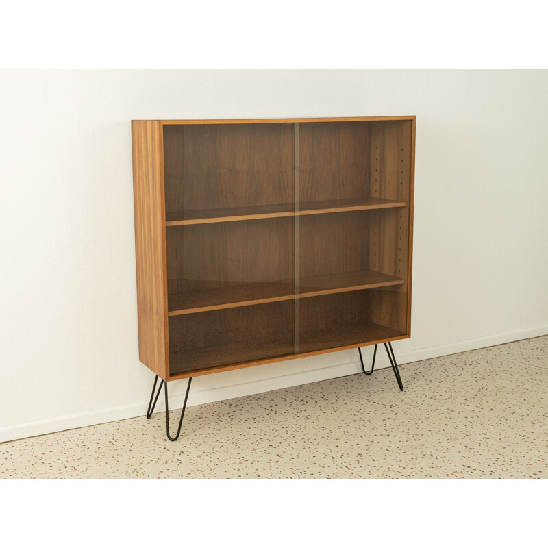 Vintage display cabinet in walnut, 1960s