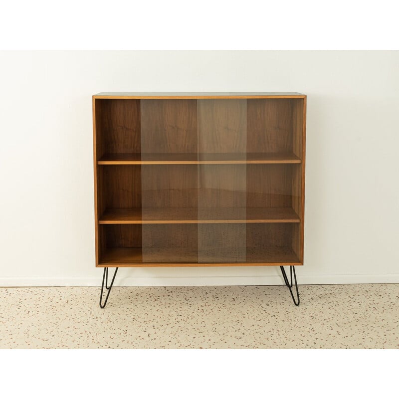 Vintage display cabinet in walnut, 1960s